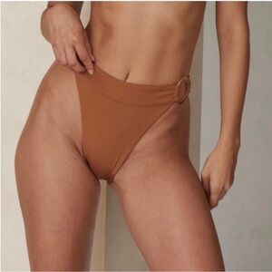 Monday Swim High Waisted Antigua Bikini Bottom New with Tags